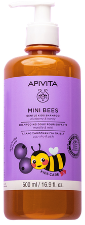 APIVITA Mini Bees Gentle Kids šampūns, 500 ml