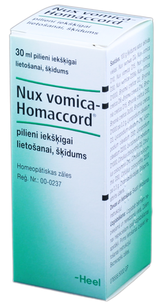 NUX VOMICA-HOMACCORD pilieni, 30 ml
