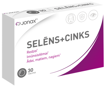 JONAX SELĒNS + CINKS pills, 30 pcs.