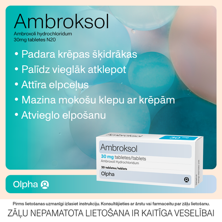 AMBROKSOL 30 mg pills, 20 pcs.