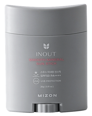 MIZON Inout Smooth Mineral Sun Stick SPF 50 PA++++ sunscreen, 26 g