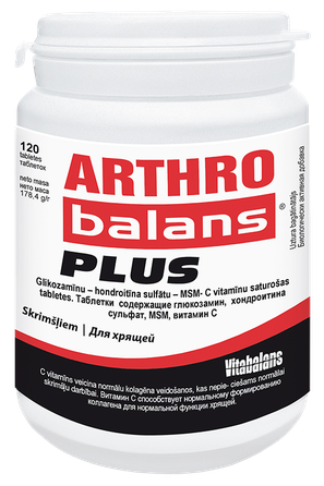 VITABALANS Arhrobalans Plus tabletes, 120 gab.