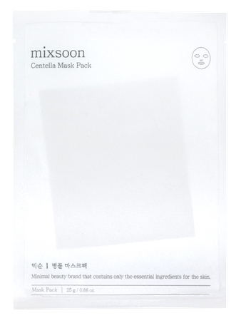 MIXSOON Centella 25g sheet face mask, 5 pcs.