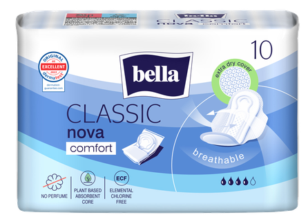 BELLA Classic Nova Comfort pads, 10 pcs.
