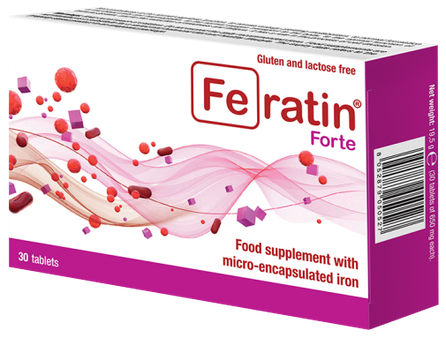FERATIN Forte tabletes, 30 gab.
