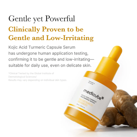 MEDICUBE Kojic Acid Turmeric Niacinamide serum, 30 ml