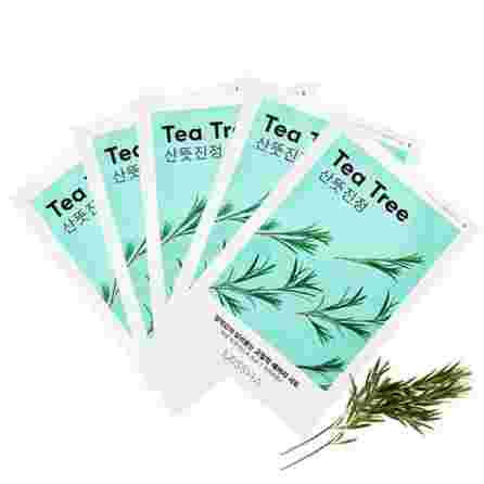 MISSHA Airy Fit Tea Tree sejas maska, 19 g