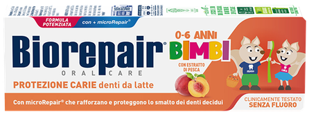 BIOREPAIR Kids (Persiku, 0-6 g.) zobu pasta, 50 ml