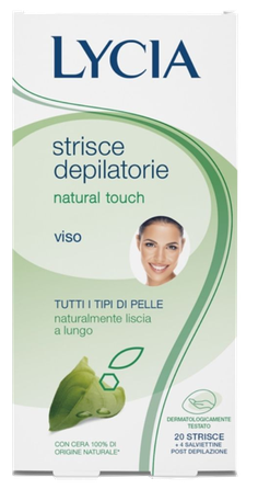 LYCIA Natural Touch sejai piemērotas depilācijas vaska strēmeles, 20 gab.