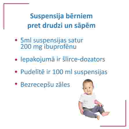 IBUGARD 200 mg/5 ml suspensija, 100 ml