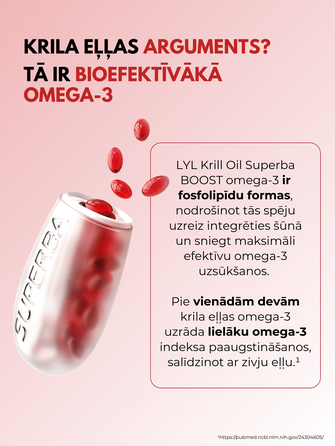 LYL Krill Oil Superba BOOST kapsulas, 30 gab.