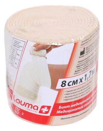 LAUMA MEDICAL 8 cm x 1,7 m elastīga medicīniskā saite, 1 gab.