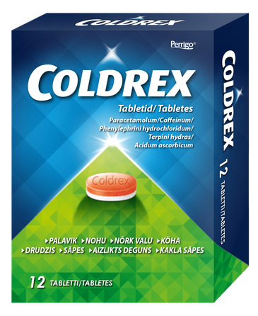 COLDREX  tabletes, 12 gab.
