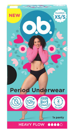 O.B. XS/S menstrual panties, 1 pcs.