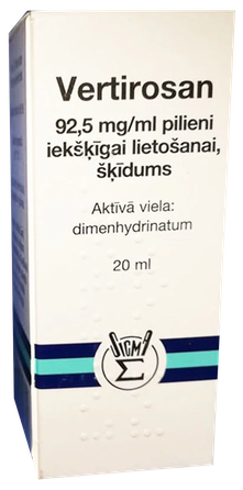VERTIROSAN 9,25 mg/ml pilieni, 20 ml