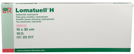 LOMATUELL H 10x30 cm sterile wound dressing, 10 pcs.