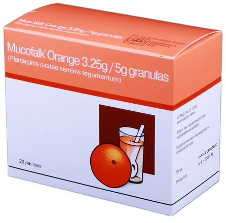 MUCOFALK 3.25 g/5 g paciņas, 20 gab.