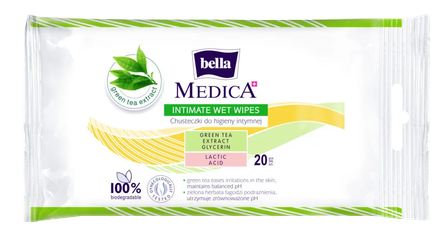 BELLA Medica mitrās salvetes, 20 gab.