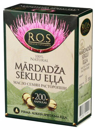 R.O.S. Milk Thistle Seed Oil capsules, 200 pcs.