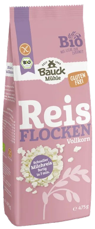 BAUCK HOF цельнозерновые рисовые хлопья, 475 г