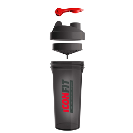ICONFIT 800ml Black shaker, 1 pcs.
