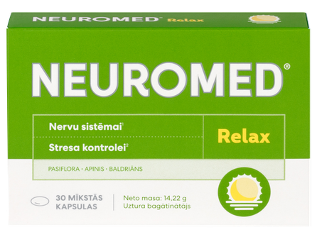NEUROMED Relax mīkstās kapsulas, 30 gab.