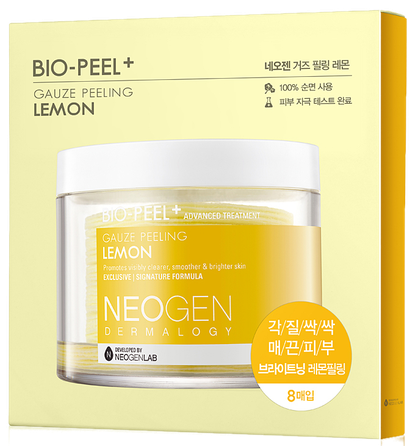 NEOGEN Dermalogy Bio-Peel Gauze Peeling - Lemon pīlinga spilventiņi, 8 gab.