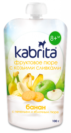 KABRITA Banānu-Ābolu biezenis, 100 g