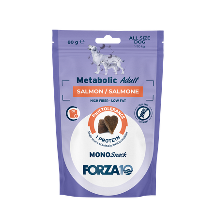 Monosnack Metabolic Adult Salmon, For Dogs treat, 80 g