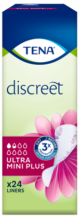 TENA Discreet Ultra Mini Plus uroloģiskie ieliktņi, 24 gab.