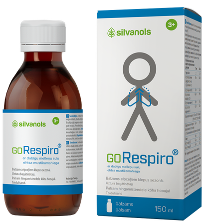 GORESPIRO ar dabīgu melleņu sulu balzams, 150 ml