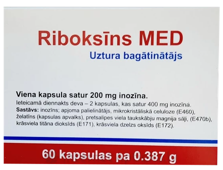 RIBOKSĪNS MED tabletes, 60 gab.