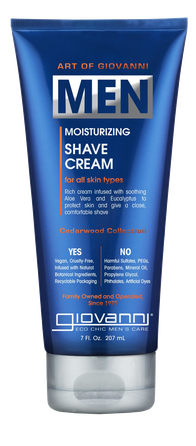 GIOVANNI Men Moisturising skūšanās krēms, 207 ml