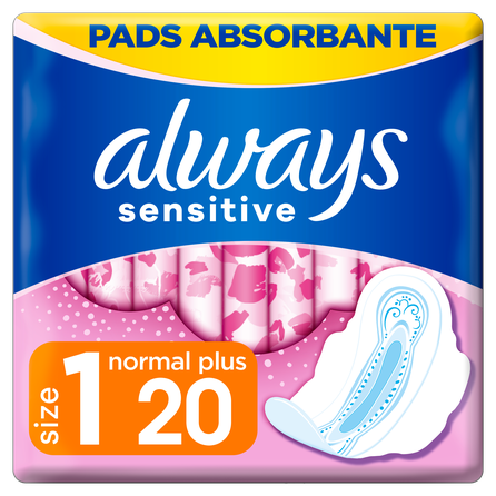 ALWAYS  Sensitive Normal Plus pads, 20 pcs.