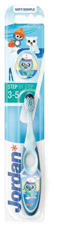 JORDAN Step (3-5) Soft toothbrush, 1 pcs.