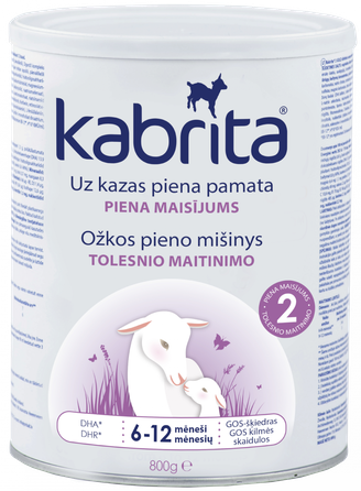 KABRITA 2 молочная смесь, 800 г