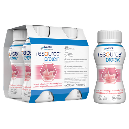 NESTLE Resource Protein with strawberry flavour, 200 ml, 4 pcs.