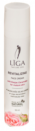 LĪGA ar augu keramīdiem atjaunojošs sejas krēms, 50 ml