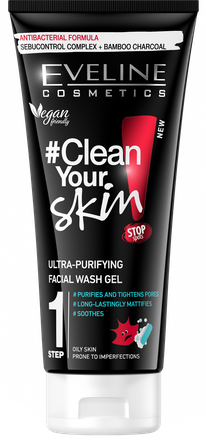 EVELINE  Clean Your Skin 1 cleansing gel for face, 200 ml