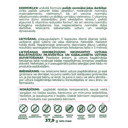 CLARIWELL Dermokler kapsulas, 60 gab.