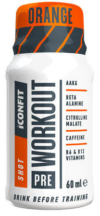 ICONFIT  L-Carnitine Shot Orange pudelīte, 60 ml