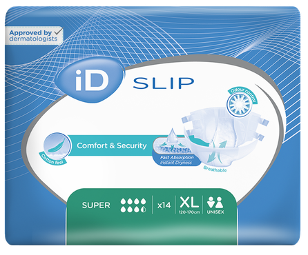 ID Expert Slip Super XL (120-170 см) подгузники, 14 шт.