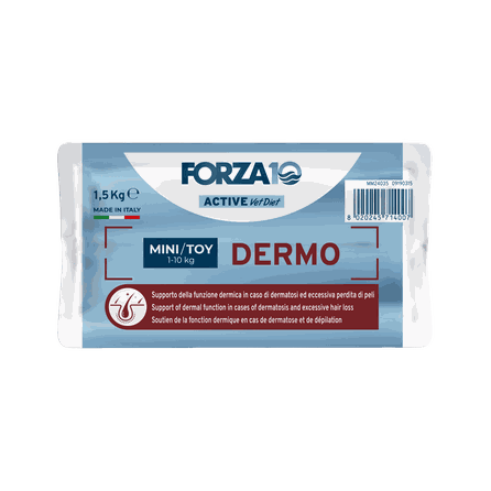 FORZA10 Active Vetdiet Dermo  Mini/Toy, Suņiem sausā barība, 1.5 kg