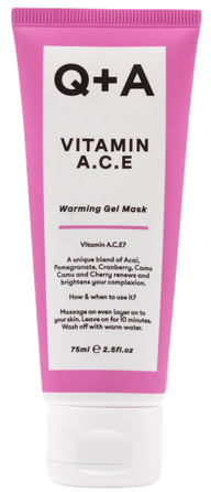 Q+A Vitamin A.C.E Warming Gel  maska, 75 ml