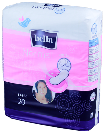 BELLA Normal White Soft higiēniskās paketes, 20 gab.