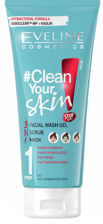 EVELINE  Clean Your Skin 1 facial mask, 200 ml