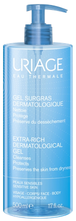 URIAGE Extra-Rich Dermatological очищающий гель, 500 мл