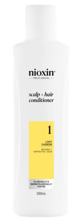 NIOXIN System 1 for Natural Hair with Light Thinning Scalp Therapy matu kondicionieris, 300 ml