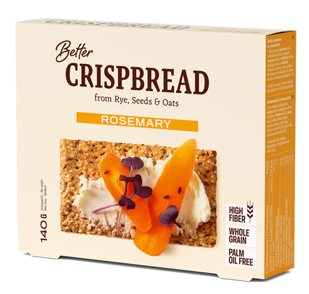 BETTER  Rosemary crispbreads, 140 g