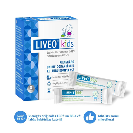 LIVEO  Kids paciņas, 8 gab.